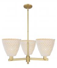 Innovations Lighting 716-3CR-BB-NBD-9-NAT - Bristol Natural - 3 Light - 31 inch - Brushed Brass - Stem hung - Pendant