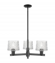 Innovations Lighting 716-3CR-BK-G402 - Niagara - 3 Light - 28 inch - Matte Black - Stem hung - Pendant