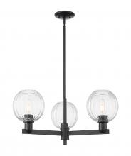 Innovations Lighting 716-3CR-BK-G458-7CL - Preston Globe - 3 Light - 18 inch - Matte Black - Pendant