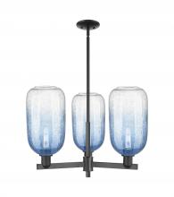 Innovations Lighting 716-3CR-BK-G482-7SB - Brookhaven Cloche - 3 Light - 18 inch - Matte Black - Pendant