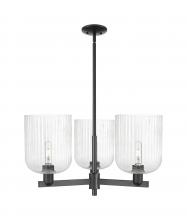 Innovations Lighting 716-3CR-BK-G559-8SDY - Bridal Veil - 3 Light - 30 inch - Matte Black - Pendant