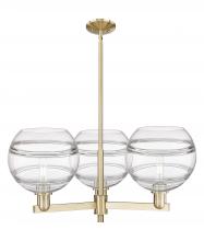 Innovations Lighting 716-3CR-CB-G556-10CL - Rochester - 3 Light - 32 inch - Champagne Bronze - Stem hung - Pendant