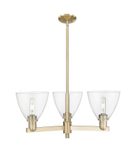 Innovations Lighting 716-3CR-CB-GBD-752 - Bristol - 3 Light - 29 inch - Champagne Bronze - Stem hung - Pendant