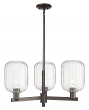 Innovations Lighting 716-3CR-OB-G460-7CL - Preston Cylinder - 3 Light - 18 inch - Oil Rubbed Bronze - Pendant