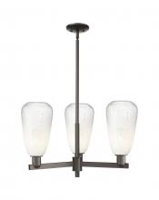 Innovations Lighting 716-3CR-OB-G480-6OP - Brookhaven Almond - 3 Light - 18 inch - Oil Rubbed Bronze - Pendant