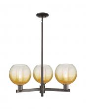 Innovations Lighting 716-3CR-OB-G483-8AM - Brookhaven Globe - 3 Light - 18 inch - Oil Rubbed Bronze - Pendant