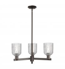 Innovations Lighting 716-3CR-OB-G559-5CL - Bridal Veil - 3 Light - 18 inch - Oil Rubbed Bronze - Pendant