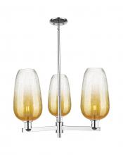 Innovations Lighting 716-3CR-PC-G484-7AM - Brookhaven Flute - 3 Light - 18 inch - Polished Chrome - Pendant