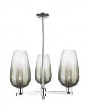 Innovations Lighting 716-3CR-PC-G484-7SL - Brookhaven Flute - 3 Light - 18 inch - Polished Chrome - Pendant