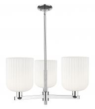 Innovations Lighting 716-3CR-PC-G559-8GWH - Bridal Veil - 3 Light - 30 inch - Polished Chrome - Pendant