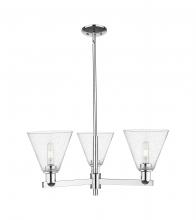 Innovations Lighting 716-3CR-PC-GBC-84 - Berkshire Glass - 3 Light - 30 inch - Polished Chrome - Stem hung - Pendant