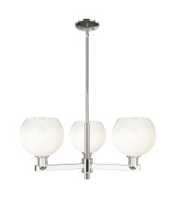 Innovations Lighting 716-3CR-PN-G483-8OP - Brookhaven Globe - 3 Light - 18 inch - Polished Nickel - Pendant