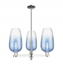 Innovations Lighting 716-3CR-PN-G484-7SB - Brookhaven Flute - 3 Light - 18 inch - Polished Nickel - Pendant