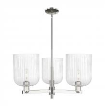Innovations Lighting 716-3CR-PN-G559-8SDY - Bridal Veil - 3 Light - 30 inch - Polished Nickel - Pendant
