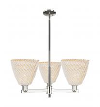 Innovations Lighting 716-3CR-PN-NBD-9-NAT - Bristol Natural - 3 Light - 31 inch - Polished Nickel - Stem hung - Pendant