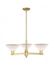 Innovations Lighting 716-3CR-SG-G131 - Orwell - 3 Light - 30 inch - Satin Gold - Stem hung - Pendant
