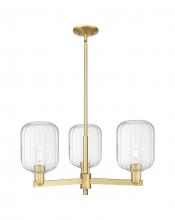 Innovations Lighting 716-3CR-SG-G460-7CL - Preston Cylinder - 3 Light - 18 inch - Satin Gold - Pendant