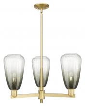 Innovations Lighting 716-3CR-SG-G480-6SL - Brookhaven Almond - 3 Light - 18 inch - Satin Gold - Pendant