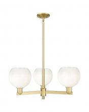 Innovations Lighting 716-3CR-SG-G483-8OP - Brookhaven Globe - 3 Light - 18 inch - Satin Gold - Pendant