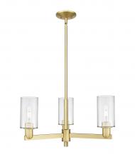 Innovations Lighting 716-3CR-SG-G802 - Clymer - 3 Light - 26 inch - Satin Gold - Stem hung - Pendant