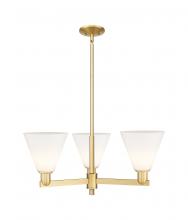 Innovations Lighting 716-3CR-SG-GBC-81 - Berkshire Glass - 3 Light - 30 inch - Satin Gold - Stem hung - Pendant
