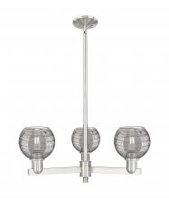 Innovations Lighting 716-3CR-SN-G1213-6SM - Athens Deco Swirl - 3 Light - 18 inch - Satin Nickel - Pendant