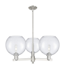 Innovations Lighting 716-3CR-SN-G124-10 - Athens - 3 Light - 32 inch - Satin Nickel - Stem hung - Pendant