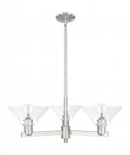 Innovations Lighting 716-3CR-SN-G132 - Orwell - 3 Light - 30 inch - Satin Nickel - Stem hung - Pendant
