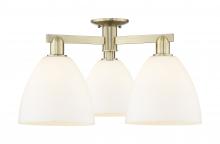 Innovations Lighting 716-3F-AB-GBD-91 - Bristol - 3 Light - 27 inch - Antique Brass - Semi-Flush Mount