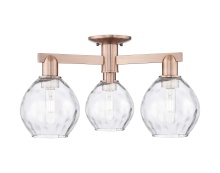 Innovations Lighting 716-3F-AC-G362 - Waverly - 3 Light - 24 inch - Antique Copper - Semi-Flush Mount