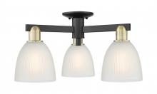 Innovations Lighting 716-3F-BAB-G381 - Castile - 3 Light - 24 inch - Black Antique Brass - Semi-Flush Mount