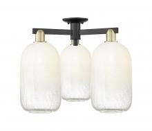 Innovations Lighting 716-3F-BAB-G482-7OP - Brookhaven Cloche - 3 Light - 6 inch - Black Antique Brass - Semi-Flush Mount