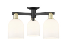 Innovations Lighting 716-3F-BAB-G558-6GWH - Bella - 3 Light - 23 inch - Black Antique Brass - Semi-Flush Mount