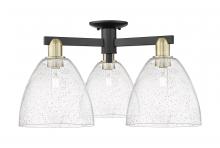 Innovations Lighting 716-3F-BAB-GBD-94 - Bristol - 3 Light - 27 inch - Black Antique Brass - Semi-Flush Mount