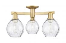 Innovations Lighting 716-3F-BB-G362 - Waverly - 3 Light - 24 inch - Brushed Brass - Semi-Flush Mount