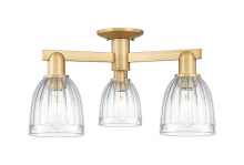Innovations Lighting 716-3F-BB-G442 - Brookfield - 3 Light - 23 inch - Brushed Brass - Semi-Flush Mount