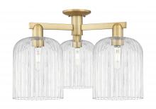 Innovations Lighting 716-3F-BB-G559-8CL - Bridal Veil - 3 Light - 26 inch - Brushed Brass - Semi-Flush Mount