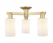 Innovations Lighting 716-3F-BB-G801 - Clymer - 3 Light - 21 inch - Brushed Brass - Semi-Flush Mount