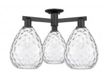 Innovations Lighting 716-3F-BK-G372 - Waverly - 3 Light - 26 inch - Matte Black - Semi-Flush Mount