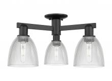 Innovations Lighting 716-3F-BK-G382 - Castile - 3 Light - 24 inch - Matte Black - Semi-Flush Mount