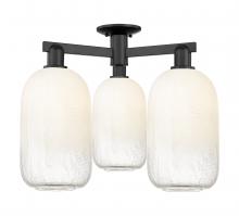 Innovations Lighting 716-3F-BK-G482-7OP - Brookhaven Cloche - 3 Light - 6 inch - Matte Black - Semi-Flush Mount