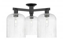 Innovations Lighting 716-3F-BK-G559-8SDY - Bridal Veil - 3 Light - 26 inch - Matte Black - Semi-Flush Mount
