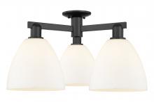 Innovations Lighting 716-3F-BK-GBD-91 - Bristol - 3 Light - 27 inch - Matte Black - Semi-Flush Mount