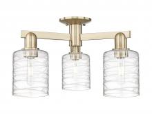 Innovations Lighting 716-3F-CB-G1113 - Cobbleskill - 3 Light - 23 inch - Champagne Bronze - Semi-Flush Mount