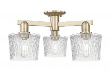 Innovations Lighting 716-3F-CB-G402 - Niagara - 3 Light - 24 inch - Champagne Bronze - Semi-Flush Mount