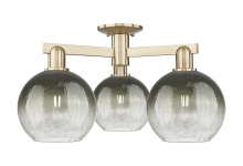 Innovations Lighting 716-3F-CB-G483-8SL - Brookhaven Globe - 3 Light - 6 inch - Champagne Bronze - Semi-Flush Mount