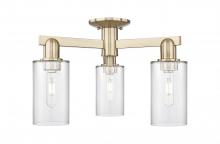 Innovations Lighting 716-3F-CB-G802 - Clymer - 3 Light - 21 inch - Champagne Bronze - Semi-Flush Mount