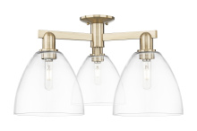 Innovations Lighting 716-3F-CB-GBD-92 - Bristol - 3 Light - 27 inch - Champagne Bronze - Semi-Flush Mount