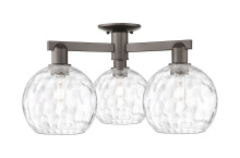 Innovations Lighting 716-3F-OB-G1215-8 - Athens Water Glass - 3 Light - 26 inch - Oil Rubbed Bronze - Semi-Flush Mount