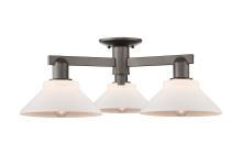 Innovations Lighting 716-3F-OB-G131 - Orwell - 3 Light - 26 inch - Oil Rubbed Bronze - Semi-Flush Mount
